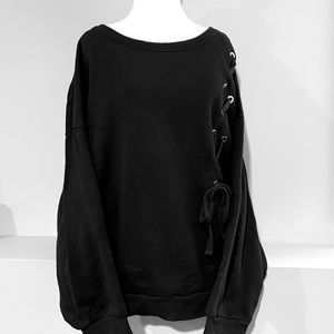 Express lace-up sweatshirt